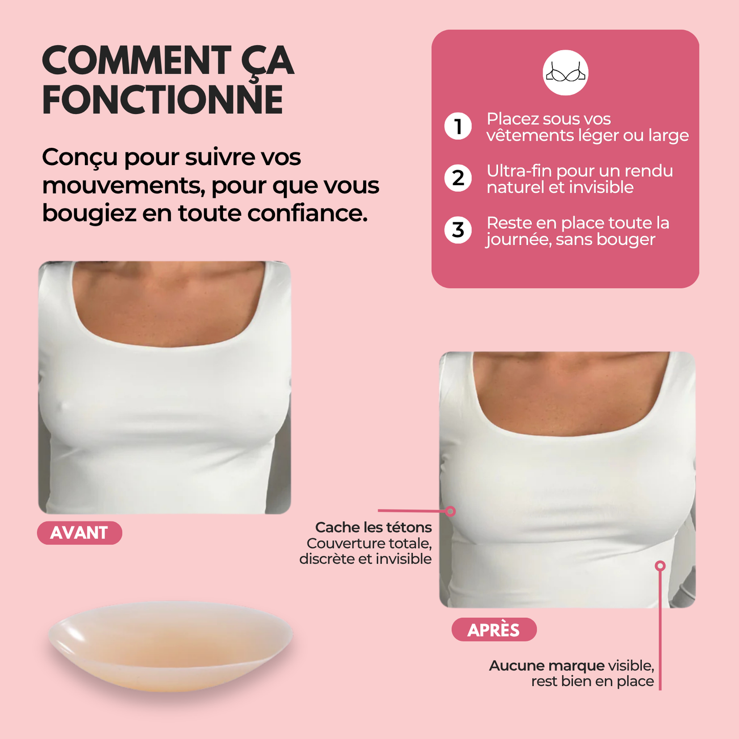 FreeSkin® - Cache-tétons adhésif