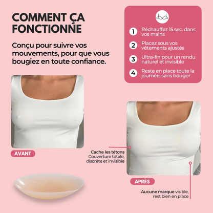 FreeSkin® - Cache-tétons sans adhésif