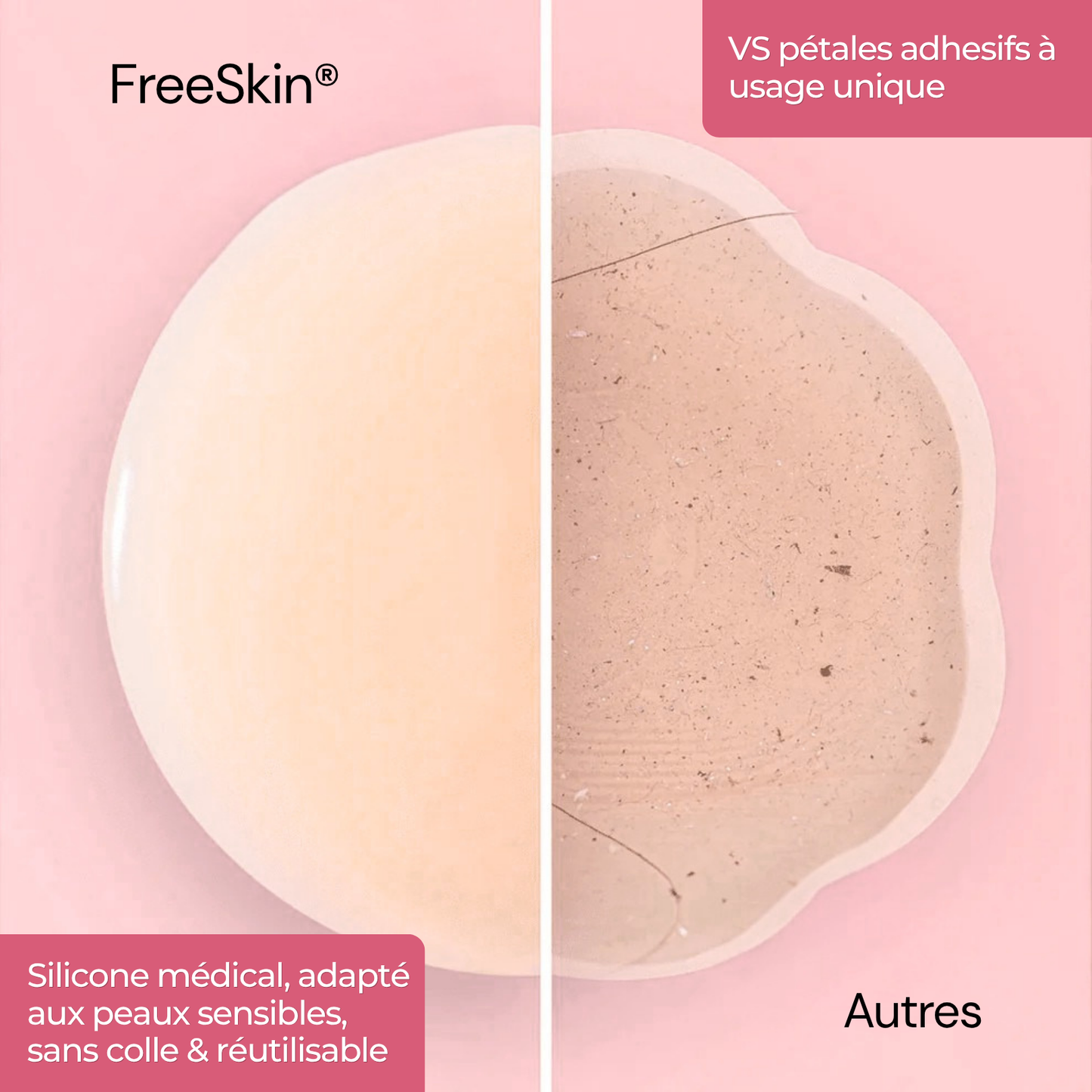 FreeSkin® - Cache-tétons sans adhésif